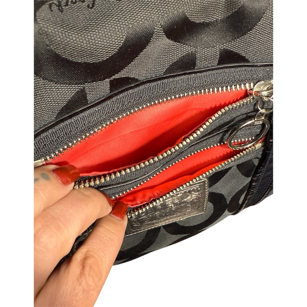 Coach Poppy Op Art Glam Tote (EUC) with purse pillow and unbranded dustbag EUC - Picture 9 of 9